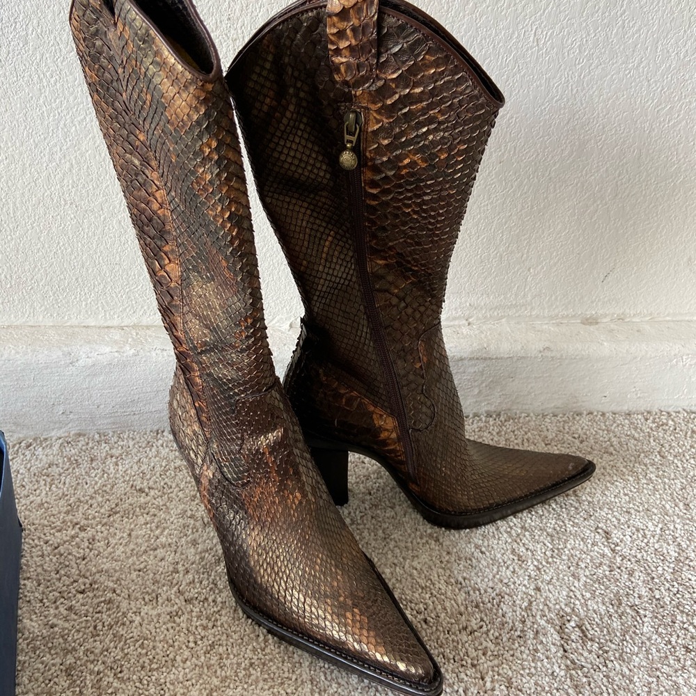 Gianni Bravo Authentic Snakeskin Boots